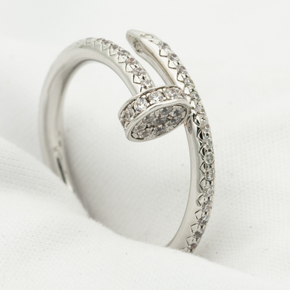 [Lumi Jewelry]JUSTE RING 1.8MM SILVER DIAMONDS