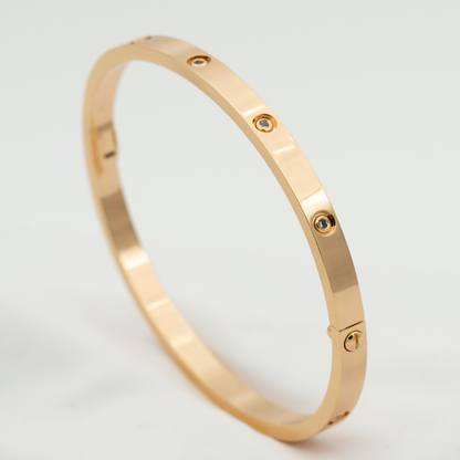 [Lumi Jewelry]LOVE BRACELET 3.65MM 10 DIAMONDS