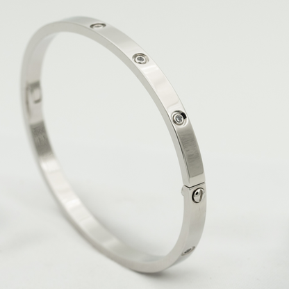 [Lumi Jewelry]LOVE BRACELET 3.65MM 10 DIAMONDS