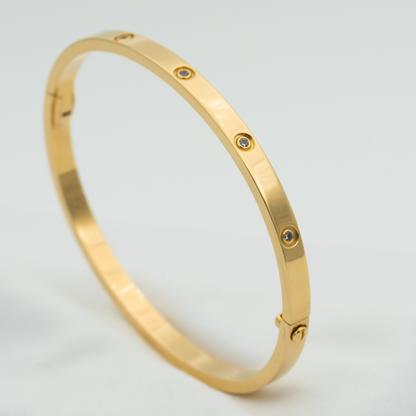 [Lumi Jewelry]LOVE BRACELET 3.65MM 10 DIAMONDS