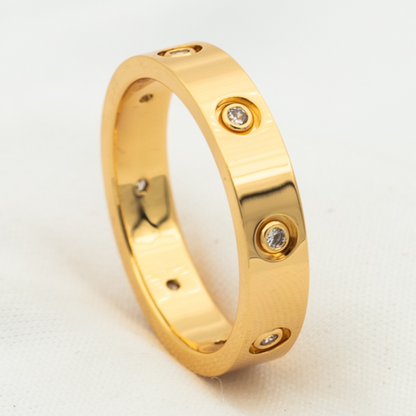 [Lumi Jewelry]LOVE RING 3.6MM 8 DIAMONDS