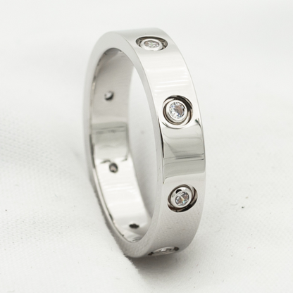 [Lumi Jewelry]LOVE RING 3.6MM 8 DIAMONDS
