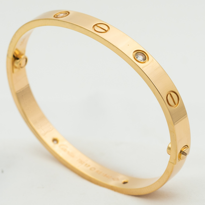 [Lumi Jewelry]LOVE BRACELET 6.1MM 4 DIAMONDS