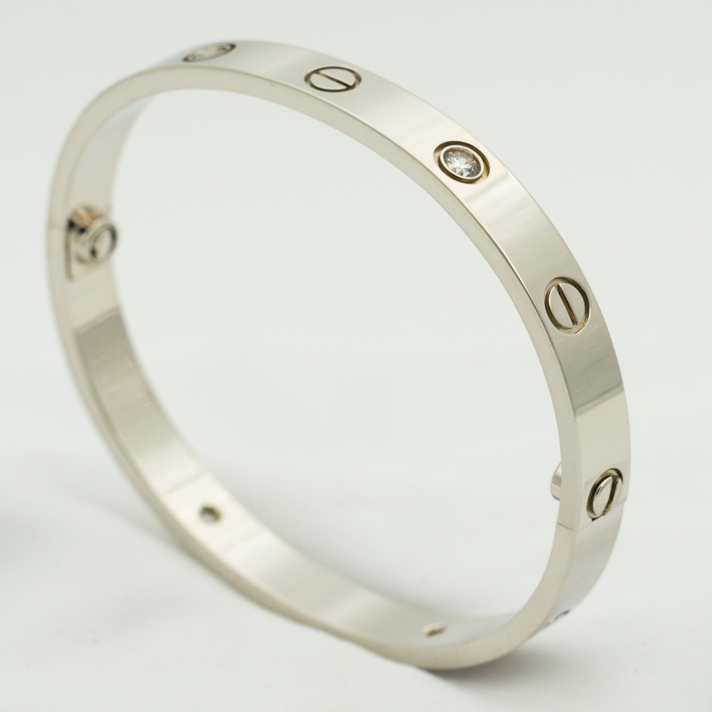 [Lumi Jewelry]LOVE BRACELET 6.1MM 4 DIAMONDS