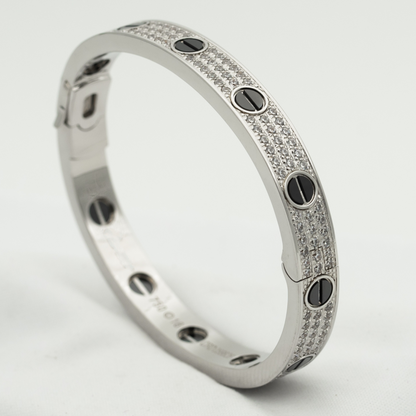 [Lumi Jewelry]LOVE BRACELET 6.1MM DIAMOND-PAVED CERAMIC