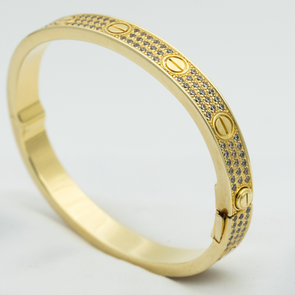 [Lumi Jewelry]LOVE BRACELET 6.1MM DIAMOND-PAVED