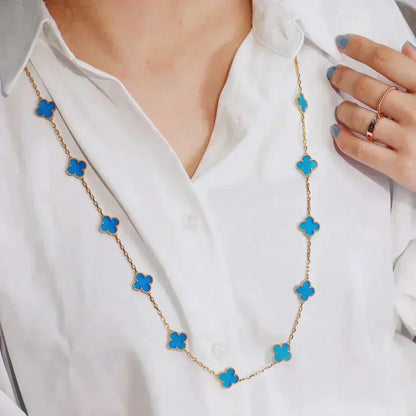 [Lumi Jewelry]CLOVER 20 MOTIFS TURQUOISE GOLD