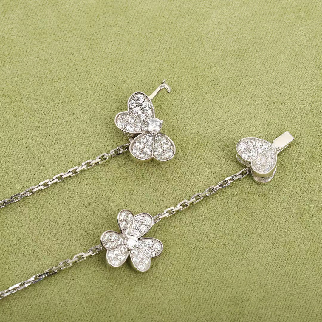 [Lumi Jewelry]FRIVOLE SILVER 9 FLOWERS NECKLACE