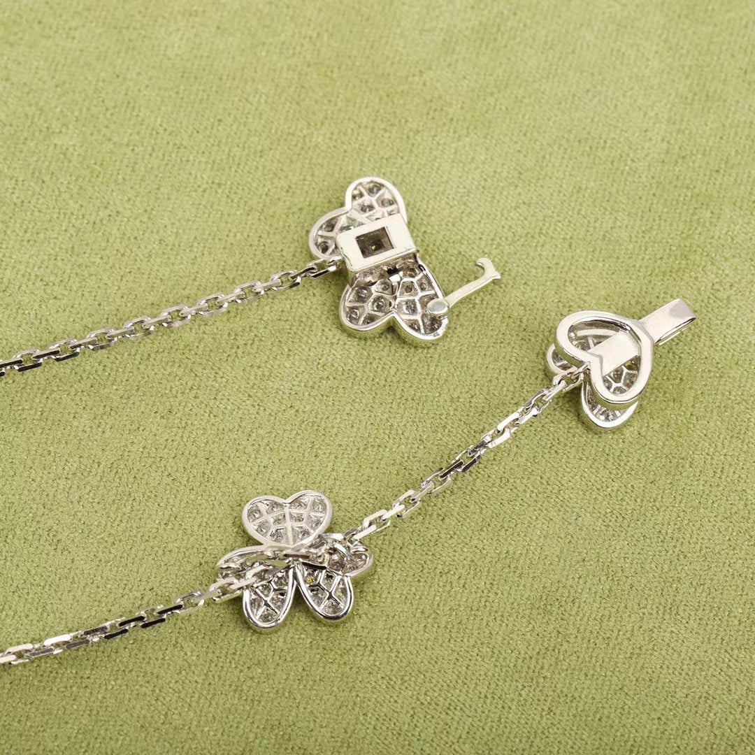 [Lumi Jewelry]FRIVOLE SILVER 9 FLOWERS NECKLACE