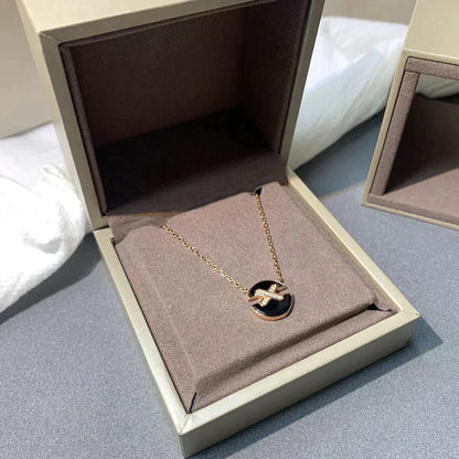 [Lumi Jewelry]JEUX DE ROSE GOLD DIAMOND NECKLACE