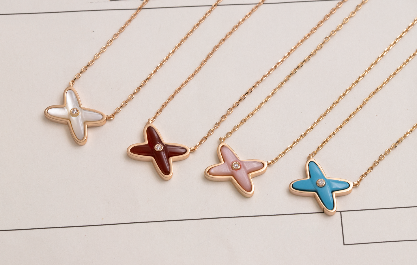[Lumi Jewelry]JEUX DE NECKLACE 1 DIAMOND