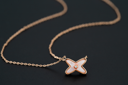 [Lumi Jewelry]JEUX DE NECKLACE 1 DIAMOND