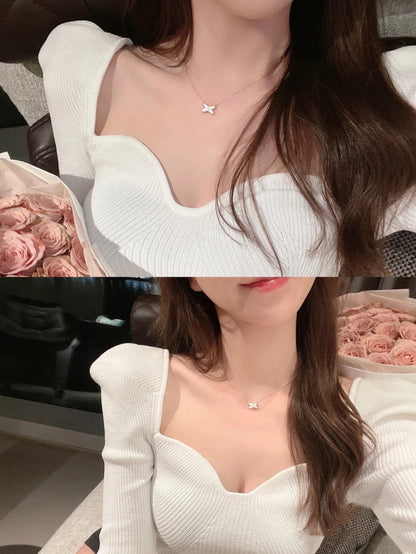 [Lumi Jewelry]JEUX DE NECKLACE 1 DIAMOND