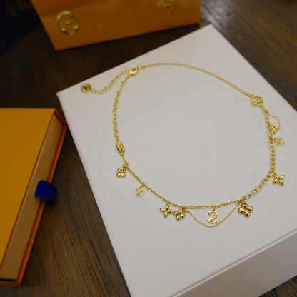 [Lumi Jewelry]BLOOMING SUPPLE NECKLACE BRASS