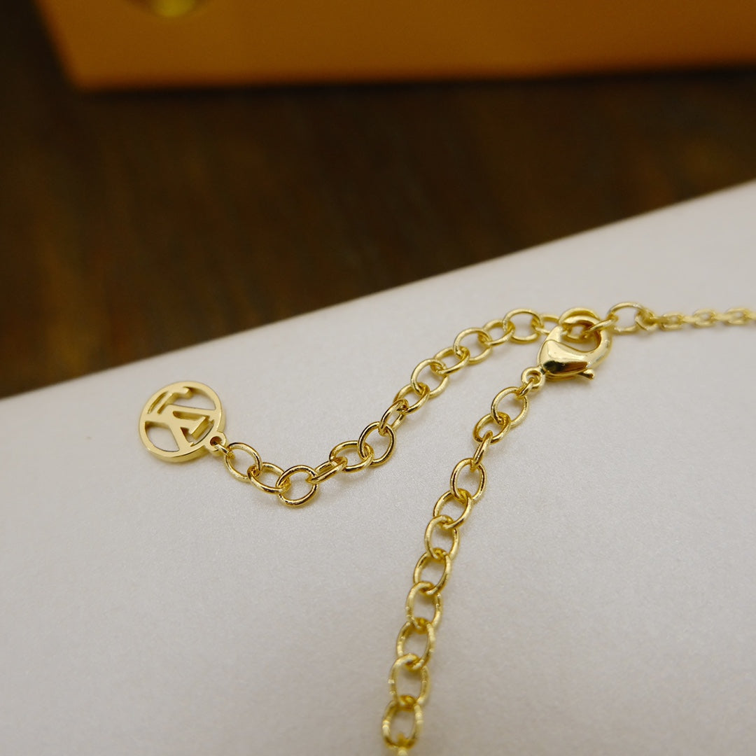 [Lumi Jewelry]BLOOMING SUPPLE NECKLACE BRASS