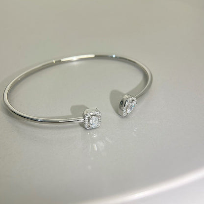 [Lumi Jewelery]JONC FLEX MY TWIN TOI & MOI SILVER DIAMOND BRACELET