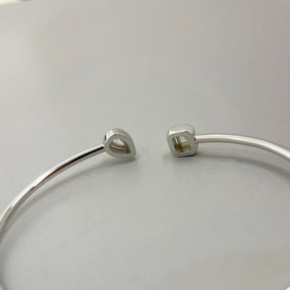 [Lumi Jewelery]JONC FLEX MY TWIN TOI & MOI SILVER DIAMOND BRACELET