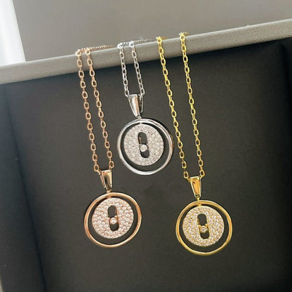 [Lumi Jewelery]LUCKY MOVER PM PAVED NECKLACE