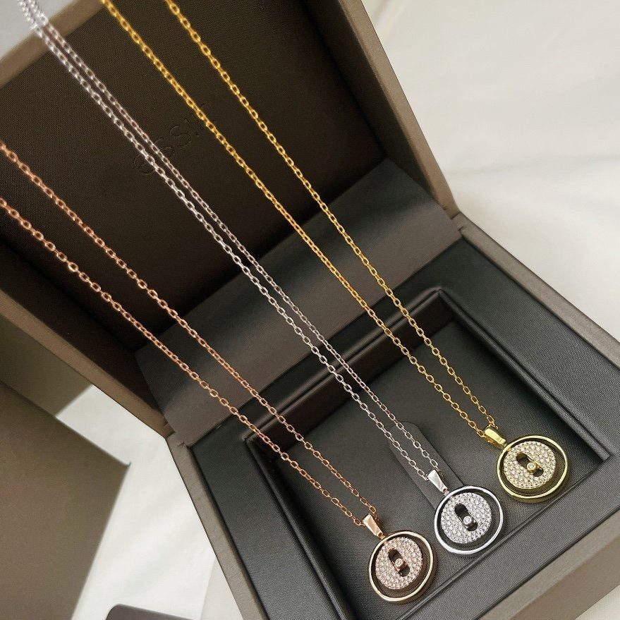 [Lumi Jewelery]LUCKY MOVER PM PAVED NECKLACE