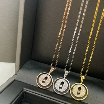 [Lumi Jewelery]LUCKY MOVER PM PAVED NECKLACE