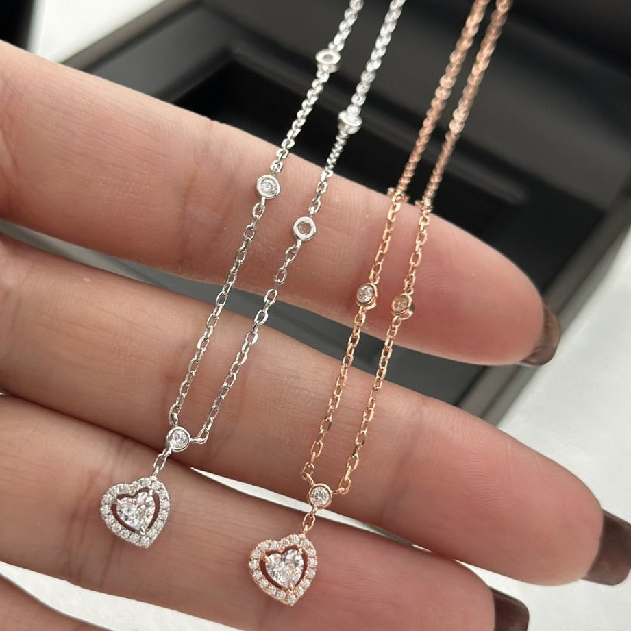 [Lumi Jewelery]JOY HEART DIAMOND NECKLACE