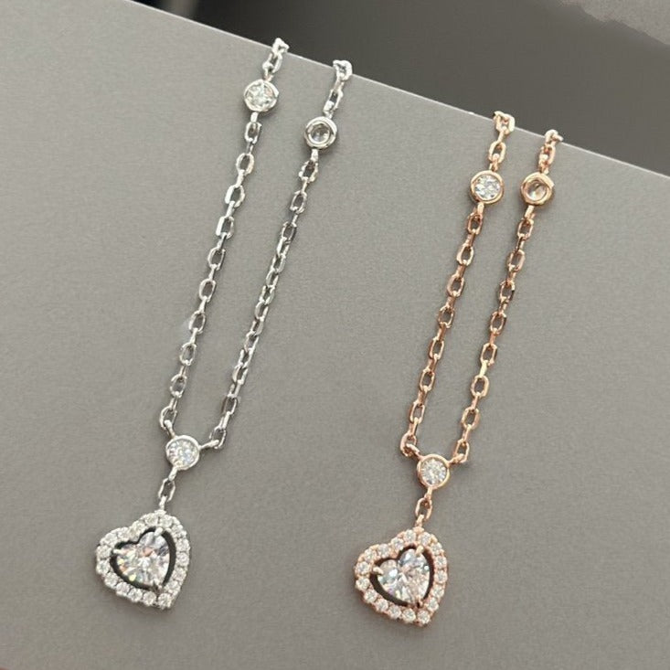 [Lumi Jewelery]JOY HEART DIAMOND NECKLACE