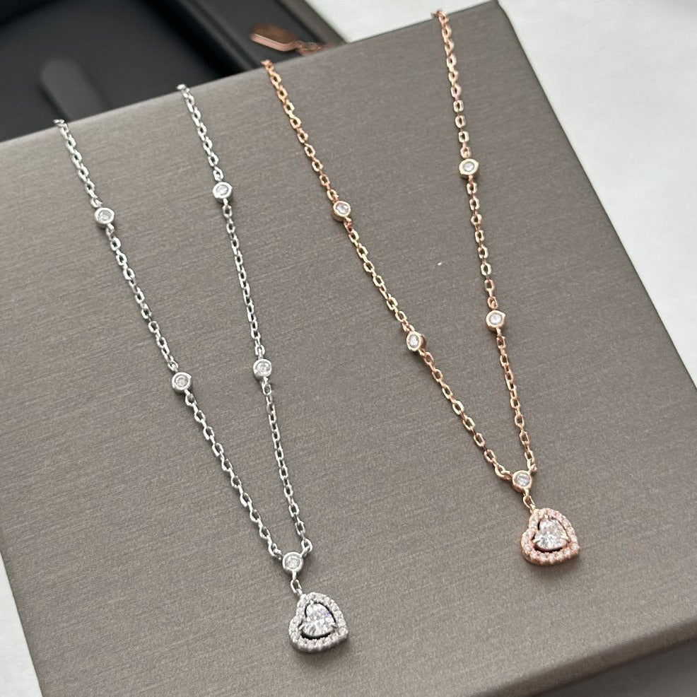 [Lumi Jewelery]JOY HEART DIAMOND NECKLACE