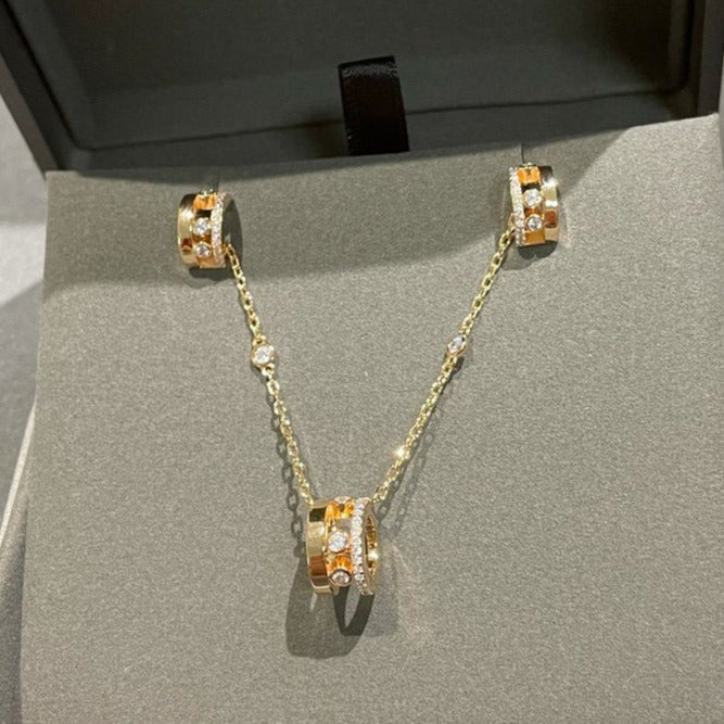 [Lumi Jewelery]CHAIN MOVE ROMANE PEDAND NECKLACE