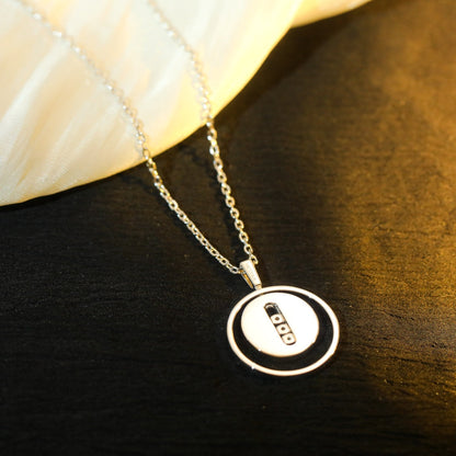 [Lumi Jewelery]LUCKY MOVE MM SILVER DIAMOND NECKLACE