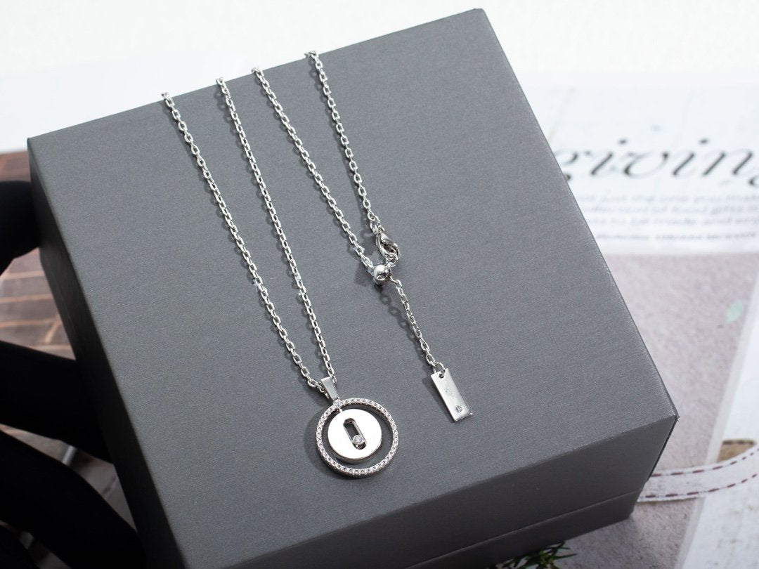 [Lumi Jewelery]LUCKY MOVE PM NECKLACE SILVER DIAMOND