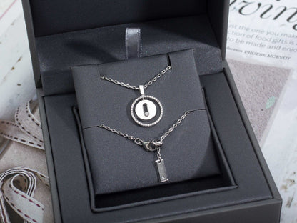 [Lumi Jewelery]LUCKY MOVE PM NECKLACE SILVER DIAMOND