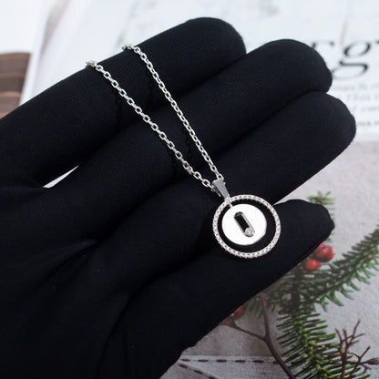 [Lumi Jewelery]LUCKY MOVE PM NECKLACE SILVER DIAMOND