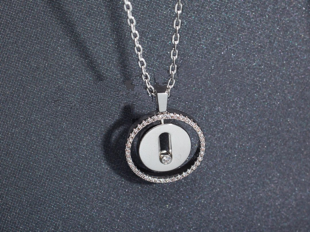 [Lumi Jewelery]LUCKY MOVE PM NECKLACE SILVER DIAMOND