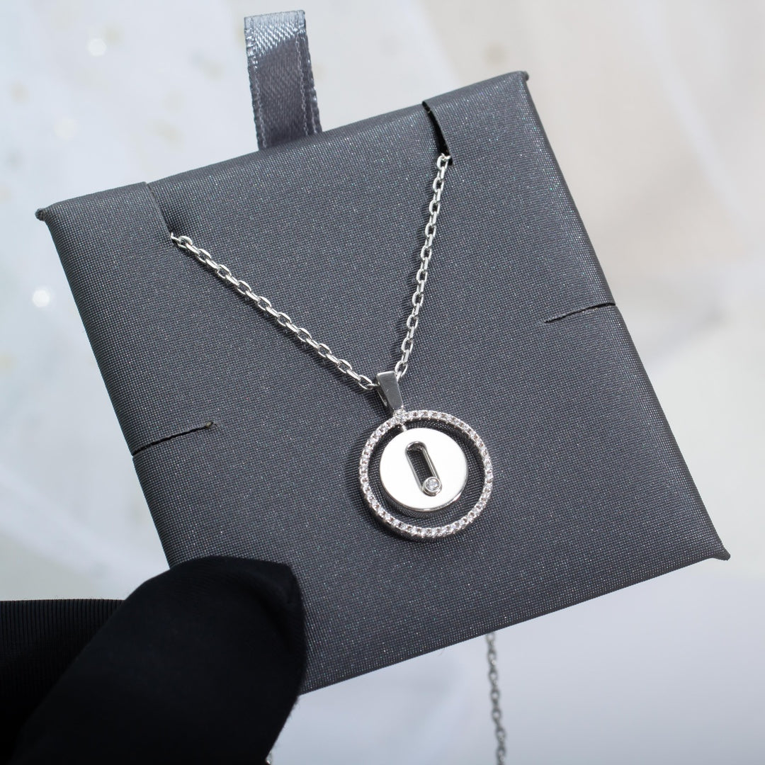[Lumi Jewelery]LUCKY MOVE PM NECKLACE SILVER DIAMOND