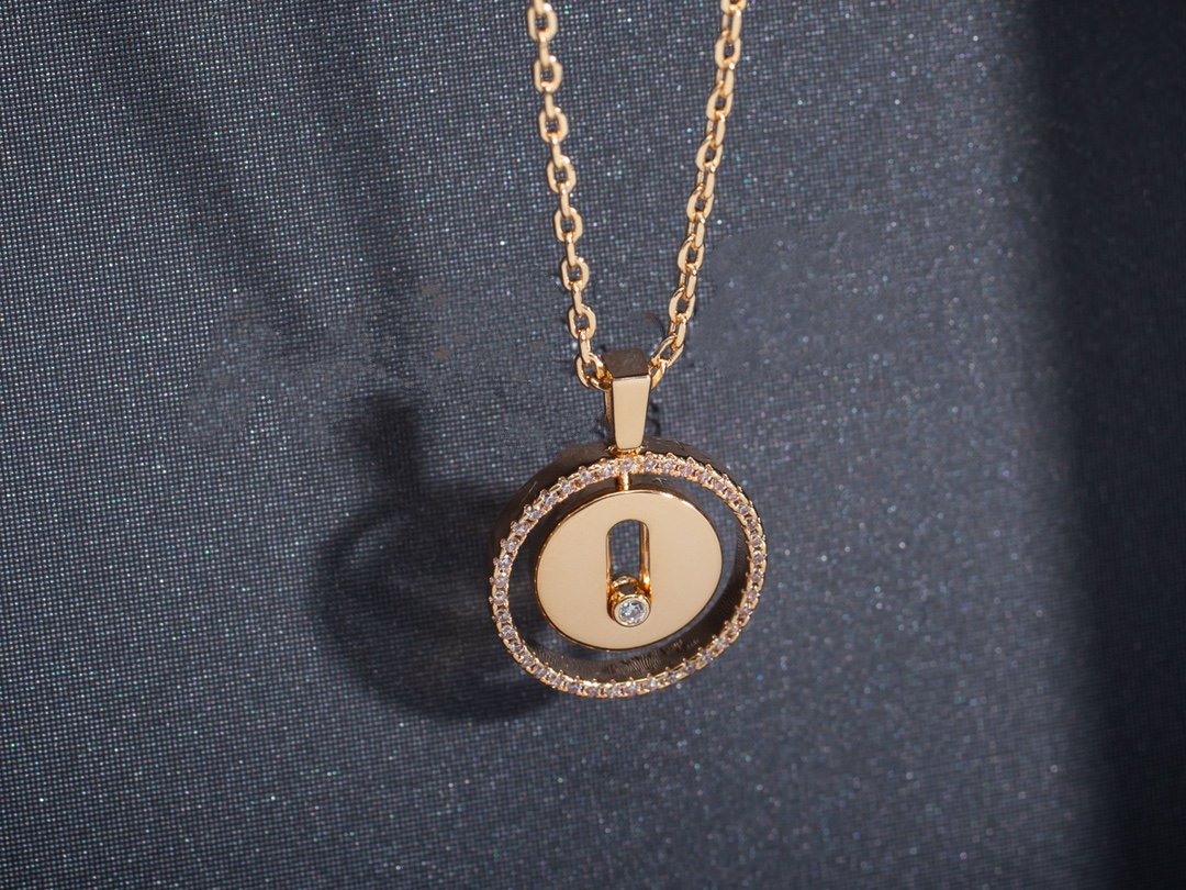 [Lumi Jewelery]LUCKY MOVE PM NECKLACE PINK GOLD DIAMOND
