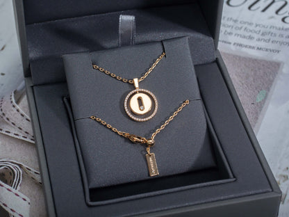 [Lumi Jewelery]LUCKY MOVE PM NECKLACE PINK GOLD DIAMOND