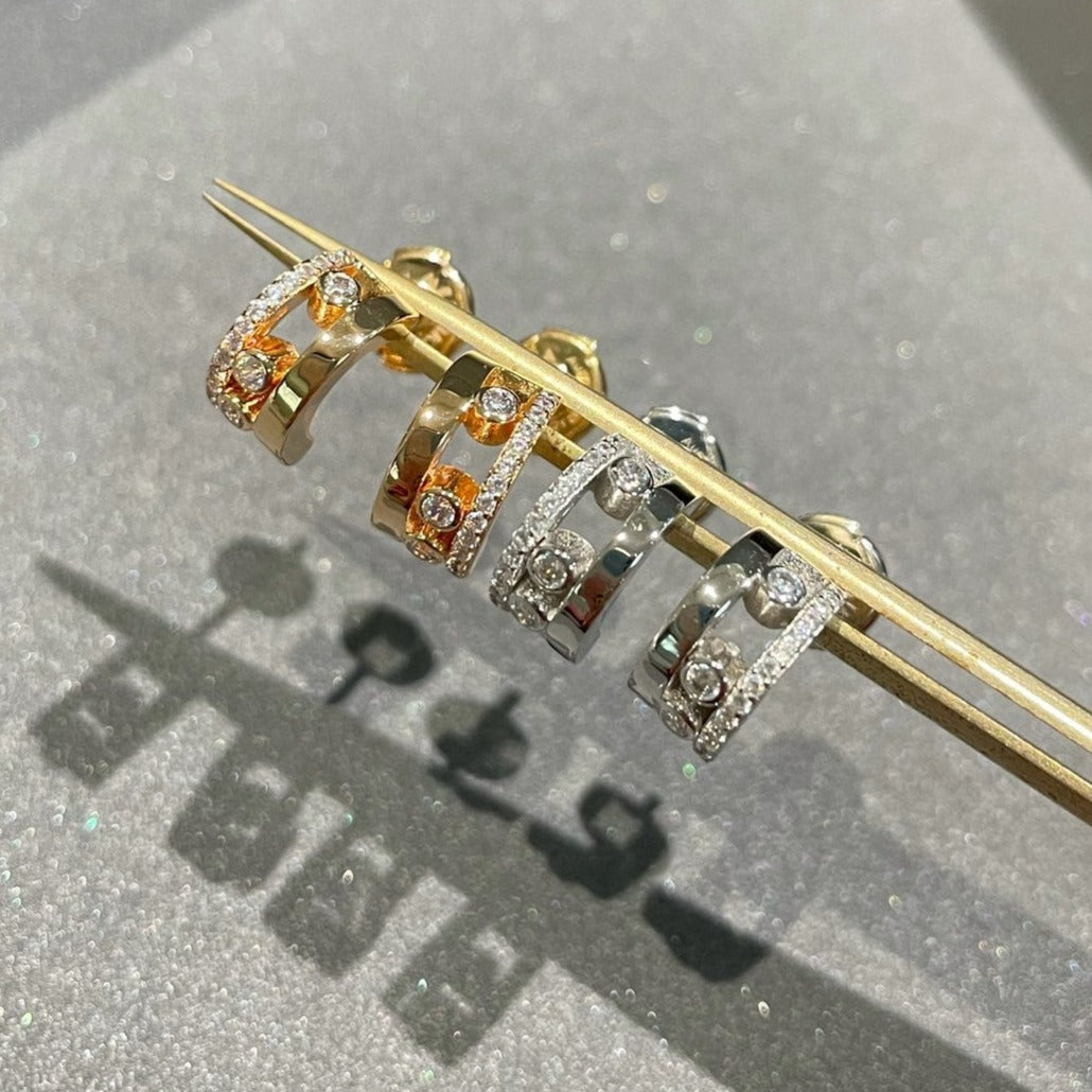 [Lumi Jewelery]MOVE ROMANE EARRINGS DIAMOND