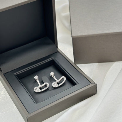 [Lumi Jewelery]MOVE UNO SILVER DIAMOND EARRINGS