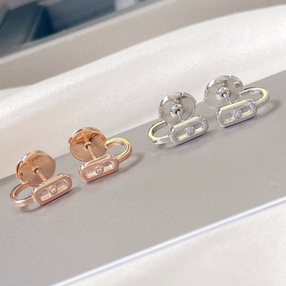 [Lumi Jewelery]CREOLES MOVE UNO MINI 1 DIAMOND EARRINGS