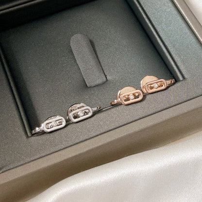 [Lumi Jewelery]CREOLES MOVE UNO MINI 1 DIAMOND EARRINGS