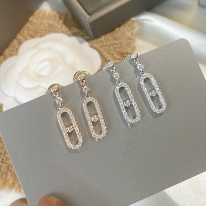 [Lumi Jewelery]DORMEUSES MOVE UNO DIAMOND EARRINGS