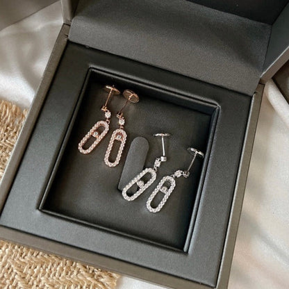 [Lumi Jewelery]DORMEUSES MOVE UNO DIAMOND EARRINGS