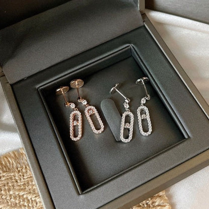[Lumi Jewelery]DORMEUSES MOVE UNO DIAMOND EARRINGS