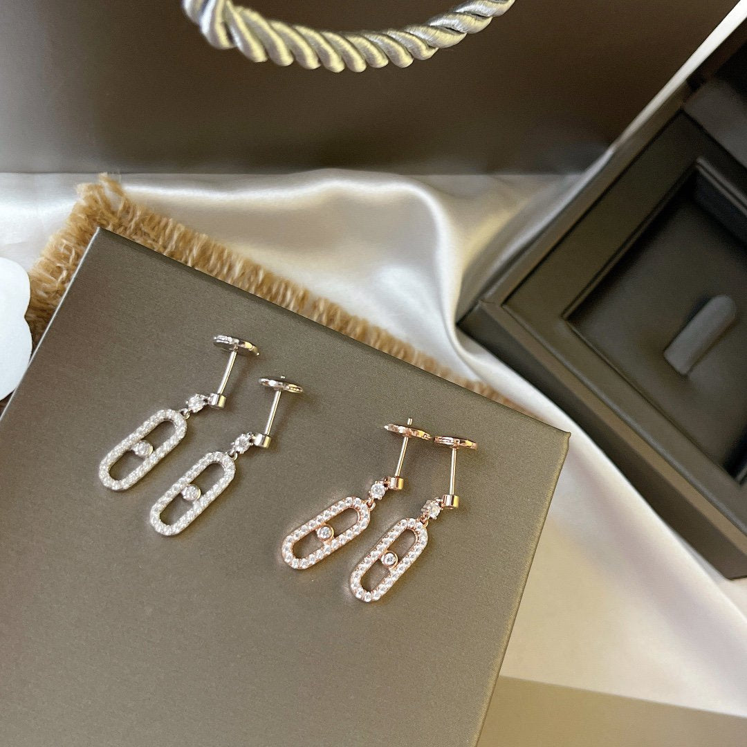 [Lumi Jewelery]DORMEUSES MOVE UNO DIAMOND EARRINGS