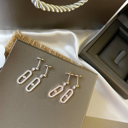 [Lumi Jewelery]DORMEUSES MOVE UNO DIAMOND EARRINGS