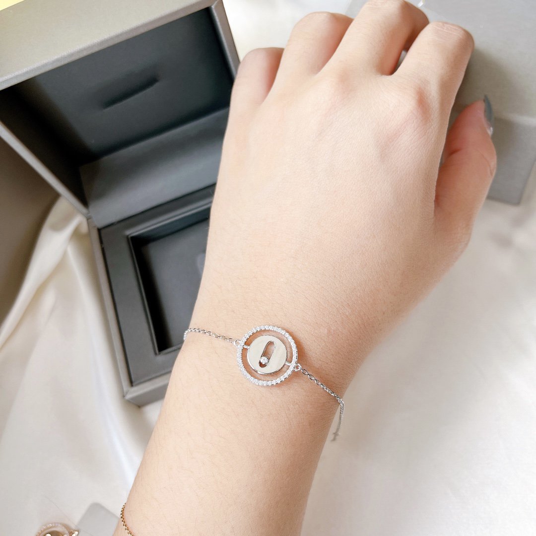 [Lumi Jewelery]LUCKY MOVE PAVED DIAMOND BRACELET