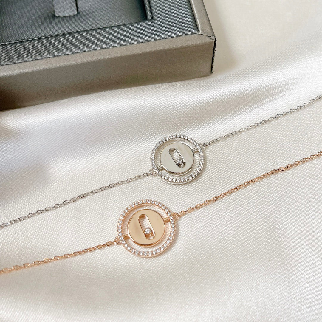 [Lumi Jewelery]LUCKY MOVE PAVED DIAMOND BRACELET