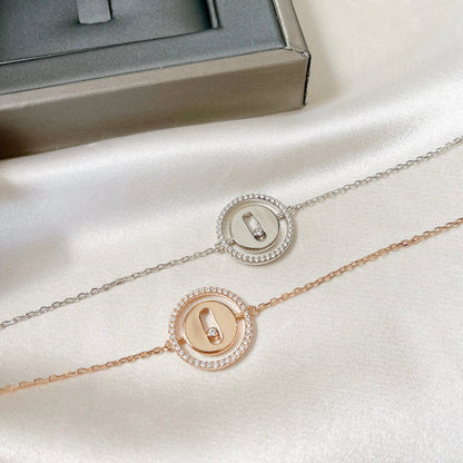 [Lumi Jewelery]LUCKY MOVE PAVED DIAMOND BRACELET