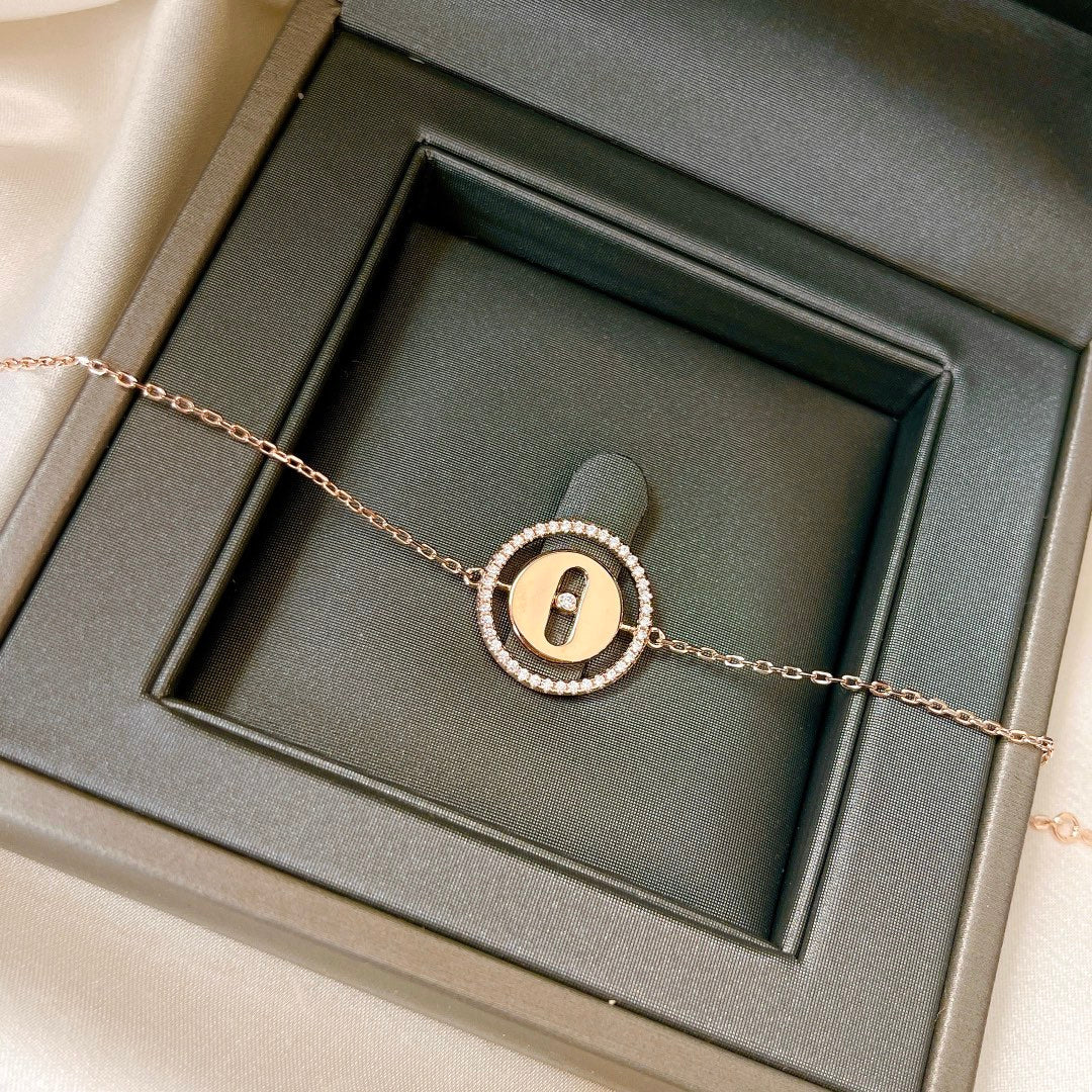 [Lumi Jewelery]LUCKY MOVE PAVED DIAMOND BRACELET