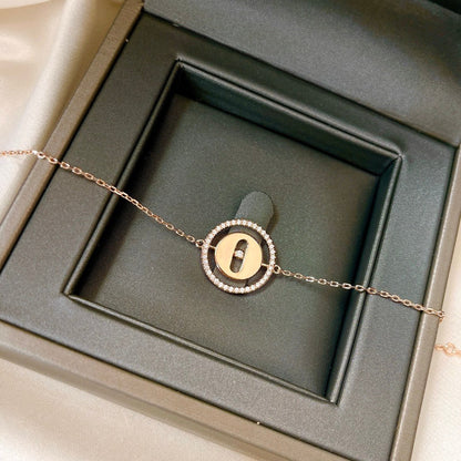 [Lumi Jewelery]LUCKY MOVE PAVED DIAMOND BRACELET